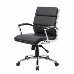 Boss CaresoftPlus Executive Series High Back Executive Chair With Metal Chrome Finish, Black (B9476-BK) -Office Chairs Shop unnamed file 2800