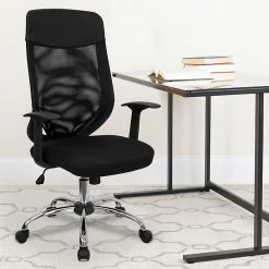 Flash Furniture High Back Mesh Office Chair With Mesh Fabric Seat, Black -Office Chairs Shop unnamed file 2803