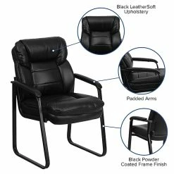 Flash Furniture Leather Mid Back Executive Side Chair With Sled Base, Black 15 Flash Furniture Leather Mid Back Executive Side Chair With Sled Base, Black -Office Chairs Shop unnamed file 2832