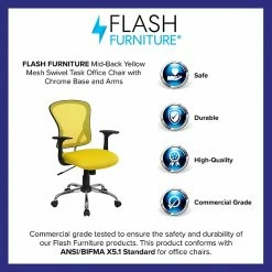 Flash Furniture Mid-Back Office Chair, Yellow 14 Flash Furniture Mid-Back Office Chair, Yellow -Office Chairs Shop unnamed file 2840