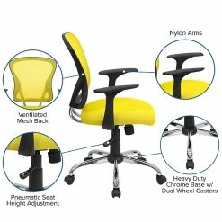Flash Furniture Mid-Back Office Chair, Yellow 15 Flash Furniture Mid-Back Office Chair, Yellow -Office Chairs Shop unnamed file 2841