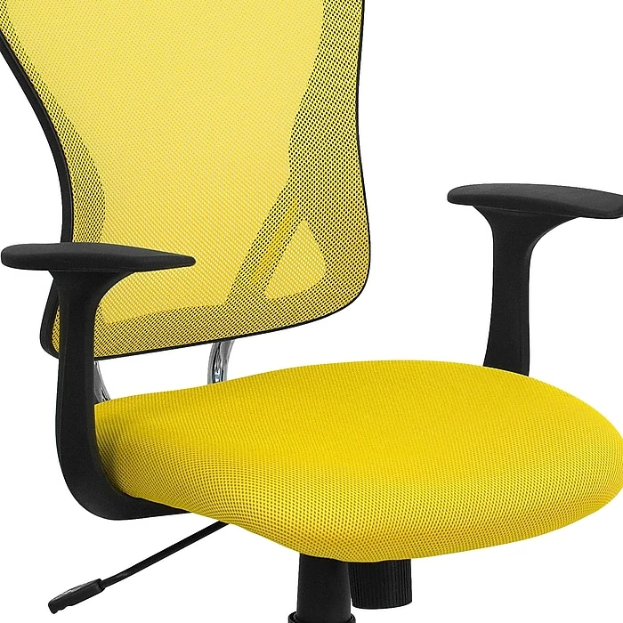 Flash Furniture Mid-Back Office Chair, Yellow 10 Flash Furniture Mid-Back Office Chair, Yellow - Image 8
