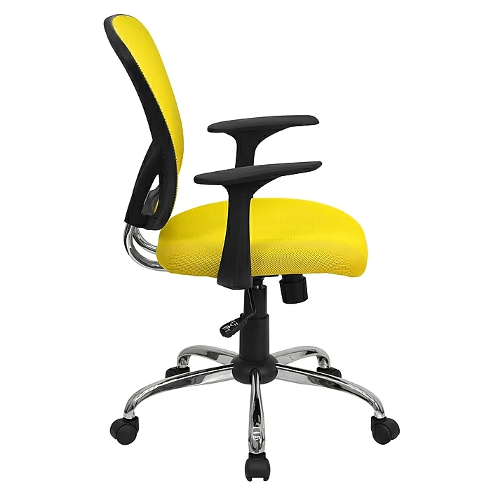 Flash Furniture Mid-Back Office Chair, Yellow 11 Flash Furniture Mid-Back Office Chair, Yellow - Image 9