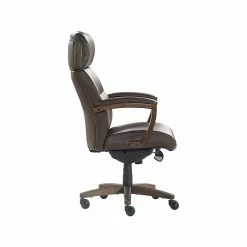La-Z-Boy Greyson Ergonomic Bonded Leather Swivel Executive Chair, Brown (CHR10086C) -Office Chairs Shop unnamed file 2848