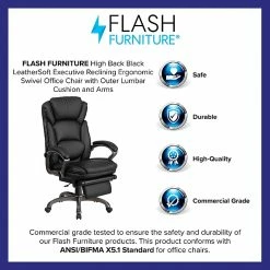 Flash Furniture High Back Leather Executive, Black (BT90279H) -Office Chairs Shop unnamed file 2865