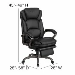 Flash Furniture High Back Leather Executive, Black (BT90279H) -Office Chairs Shop unnamed file 2866
