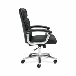 HON Traction High-Back Executive Chair, Fixed Arms, Polished Aluminum, Black SofThread Leather (BSXVL103SB11) -Office Chairs Shop unnamed file 2874