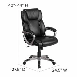 Flash Furniture Faux Leather Mid-Back Executive Office Chair Black (GO2236MBK) -Office Chairs Shop unnamed file 2888