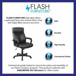 Flash Furniture High Back Black Leather Executive Swivel Office Chair -Office Chairs Shop unnamed file 2907