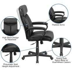 Flash Furniture High Back Black Leather Executive Swivel Office Chair -Office Chairs Shop unnamed file 2908