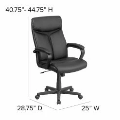 Flash Furniture High Back Black Leather Executive Swivel Office Chair -Office Chairs Shop unnamed file 2909