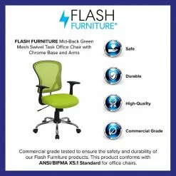 Flash Furniture Mid-Back Office Chair, Green -Office Chairs Shop unnamed file 2935