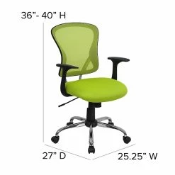 Flash Furniture Mid-Back Office Chair, Green -Office Chairs Shop unnamed file 2937