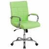 Flash Furniture Mid-Back, Green Vinyl Executive Swivel Office Chair With Chrome Arms [GO-2240-GN-GG] -Office Chairs Shop unnamed file 2981