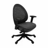 Techni Mobili Deco Lux Ergonomic Mesh Swivel Executive Chair, Black (RTA-1819C-BK)