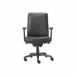 La-Z-Boy Emerson Ergonomic Faux Leather Swivel Executive Chair, Black (CHR10081B)
