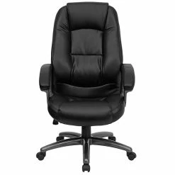 Flash Furniture Faux Leather Executive Chair, Black And Smoked (GO7145BK) -Office Chairs Shop unnamed file 3042
