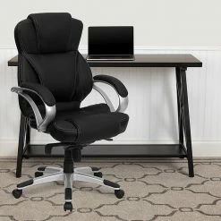 Flash Furniture Leather Executive Chair, Black (H-9626L-2-GG) -Office Chairs Shop unnamed file 3098