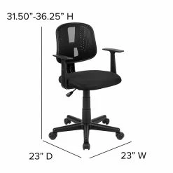 Flash Furniture Fundamentals Foam Swivel Computer And Desk Chair, Black (LF134ABK) -Office Chairs Shop unnamed file 310