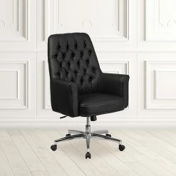 Flash Furniture Mid-Back Traditional Tufted Executive Swivel Chair With Arms (BT444MIDBK) -Office Chairs Shop unnamed file 3106