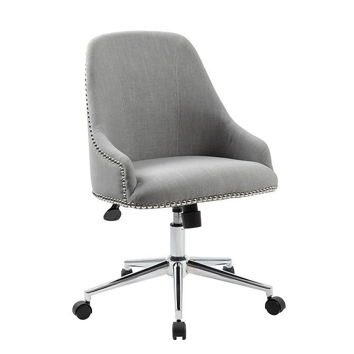 Boss Carnegie Desk Chair - Grey (B516C-GY) 3 Boss Carnegie Desk Chair - Grey (B516C-GY)
