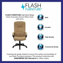 Flash Furniture High Back Fabric Executive Office Chairs (BT9022BGE) 14 Flash Furniture High Back Fabric Executive Office Chairs (BT9022BGE) -Office Chairs Shop unnamed file 3159