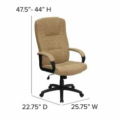 Flash Furniture High Back Fabric Executive Office Chairs (BT9022BGE) 17 Flash Furniture High Back Fabric Executive Office Chairs (BT9022BGE) -Office Chairs Shop unnamed file 3162