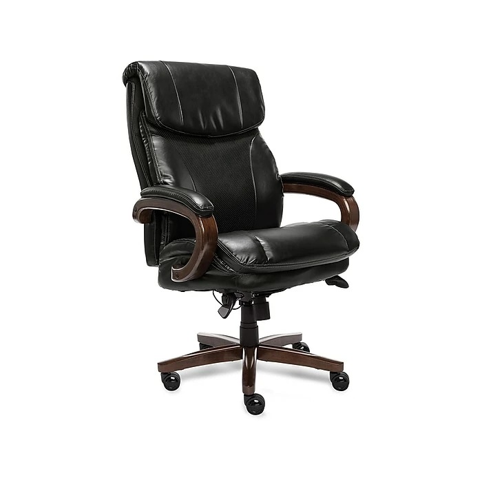 La-Z-Boy Trafford Ergonomic Bonded Leather Swivel Executive Chair, Black (45782A) 4 La-Z-Boy Trafford Ergonomic Bonded Leather Swivel Executive Chair, Black (45782A) - Image 2