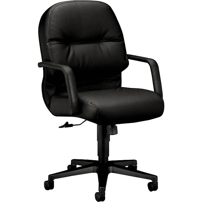 HON® 2090 Series Leather Executive Mid-Back Chair, Black 4 HON® 2090 Series Leather Executive Mid-Back Chair, Black - Image 2