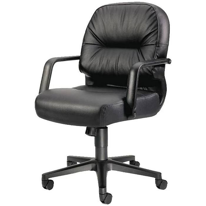 HON® 2090 Series Leather Executive Mid-Back Chair, Black 5 HON® 2090 Series Leather Executive Mid-Back Chair, Black - Image 3