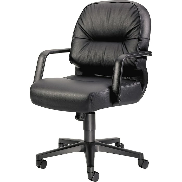 HON® 2090 Series Leather Executive Mid-Back Chair, Black 8 HON® 2090 Series Leather Executive Mid-Back Chair, Black - Image 6