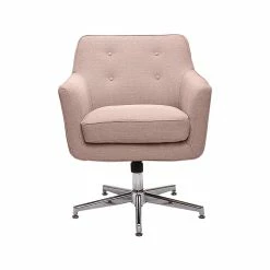 Serta Style Ashland Fabric Swivel Computer And Desk Chair, Blush Pink (47140C)