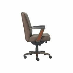 La-Z-Boy Bennett Ergonomic Faux Leather Swivel Executive Chair, Brown (CHR10082C) -Office Chairs Shop unnamed file 3213
