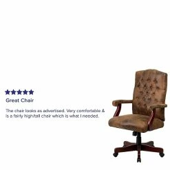 Flash Furniture Bomber Fabric Executive Chair, Rustic Brown (802BRN) -Office Chairs Shop unnamed file 3223