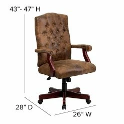 Flash Furniture Bomber Fabric Executive Chair, Rustic Brown (802BRN) -Office Chairs Shop unnamed file 3225