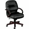 HON® Pillow-Soft 2190 Series Executive Leather Mid-Back Chairs, Mahogany/Black -Office Chairs Shop unnamed file 3248