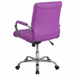 Flash Furniture Mid-Back, Purple Vinyl Executive Swivel Office Chair With Chrome Arms [GO-2240-PUR-GG] -Office Chairs Shop unnamed file 3256
