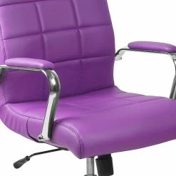 Flash Furniture Mid-Back, Purple Vinyl Executive Swivel Office Chair With Chrome Arms [GO-2240-PUR-GG] -Office Chairs Shop unnamed file 3257