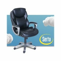 Serta My Fit Ergonomic Bonded Leather Swivel Executive Chair, Black (CHR100015) 16 Serta My Fit Ergonomic Bonded Leather Swivel Executive Chair, Black (CHR100015) -Office Chairs Shop unnamed file 3309