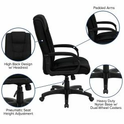 Flash Furniture Fabric Executive Chair, Black (GO5301BBK) -Office Chairs Shop unnamed file 3360