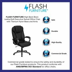 Flash Furniture Faux Leather Executive Chair, Gray And Black (BT9066BK) 14 Flash Furniture Faux Leather Executive Chair, Gray And Black (BT9066BK) -Office Chairs Shop unnamed file 3371