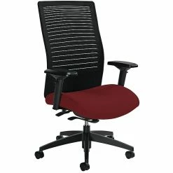 Global Loover Urban Fabric Mesh High Back Weight Sensing Synchro Tilter Chair, Red Rose -Office Chairs Shop unnamed file 3514