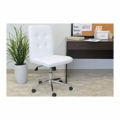Boss Millennial Modern Faux Leather Computer And Desk Chair, White (B330-WT) -Office Chairs Shop unnamed file 353