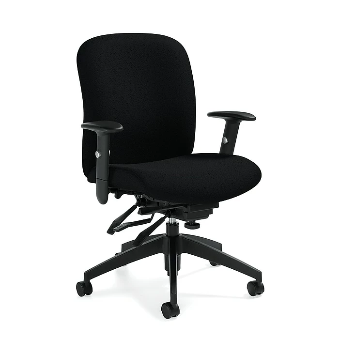 Global Truform Urban Fabric Medium Back Multi-Tilter Chair, Boardwalk 3 Global Truform Urban Fabric Medium Back Multi-Tilter Chair, Boardwalk