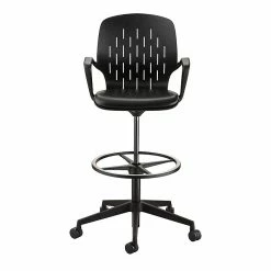 Safco® Shell™ Vinyl Upholstered Extended-Height Chair, Black (7014BL) -Office Chairs Shop unnamed file 356