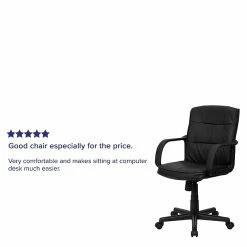 Flash Furniture Faux Leather Computer And Desk Chair, Black (GO228SBKLEA) -Office Chairs Shop unnamed file 362
