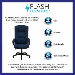 Flash Furniture High Back Fabric Executive Office Chairs (BT9022BL) -Office Chairs Shop unnamed file 3627