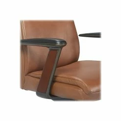 La-Z-Boy Dawson Ergonomic Faux Leather Swivel Executive Chair, Saddle Brown (CHR10083C) -Office Chairs Shop unnamed file 3638