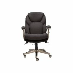 Serta Claremont Ergonomic Fabric Swivel Executive Chair With Back In Motion Technology, Dark Gray (44186E)