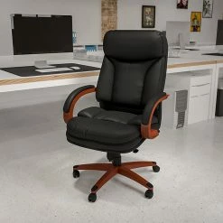 Flash Furniture LeatherSoft Executive Chair, Black/Mahogany (BT-90171H-S-GG) -Office Chairs Shop unnamed file 3653